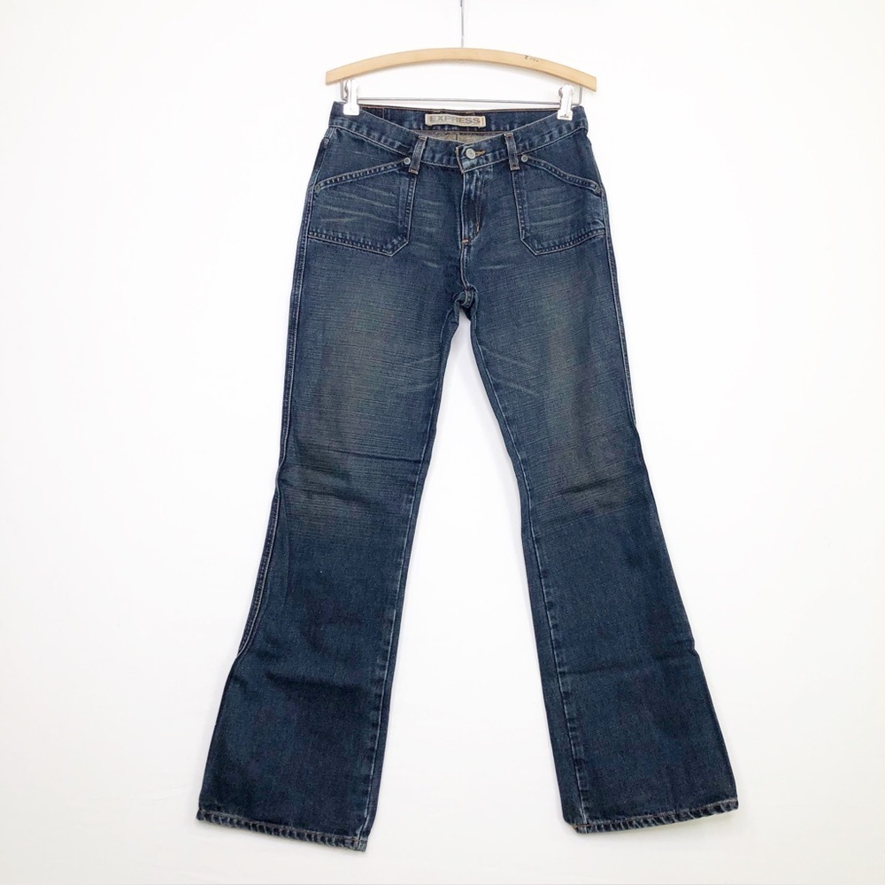 Express Percision Fit Dark Wash straight leg Jeans